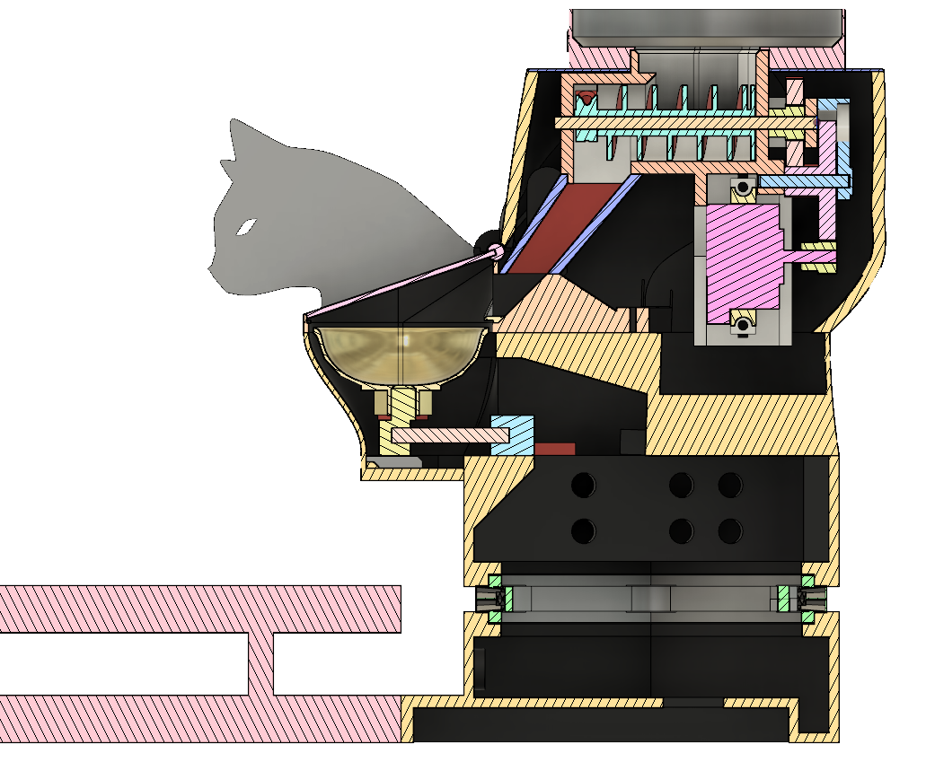 Modular cat enrichment puzzle feeder by Machspace, Download free STL model